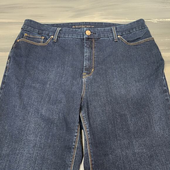 Chico's Jeans The So Lifting Crop Size 2.5 Dark Wash US Size 14 - Picture 6 of 9